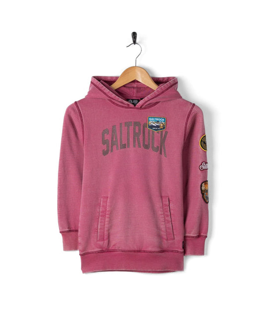 Patch - Kids Oversized Pop Hoodie - Dark Pink
