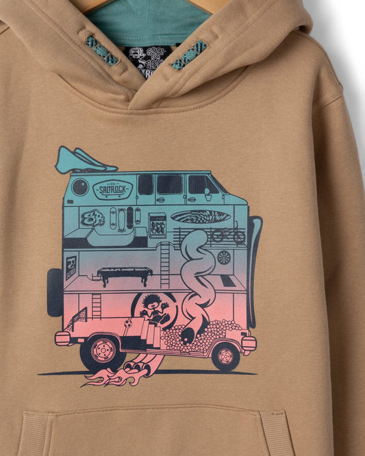 Dream Camper - Kids Pop Hoodie - Beige