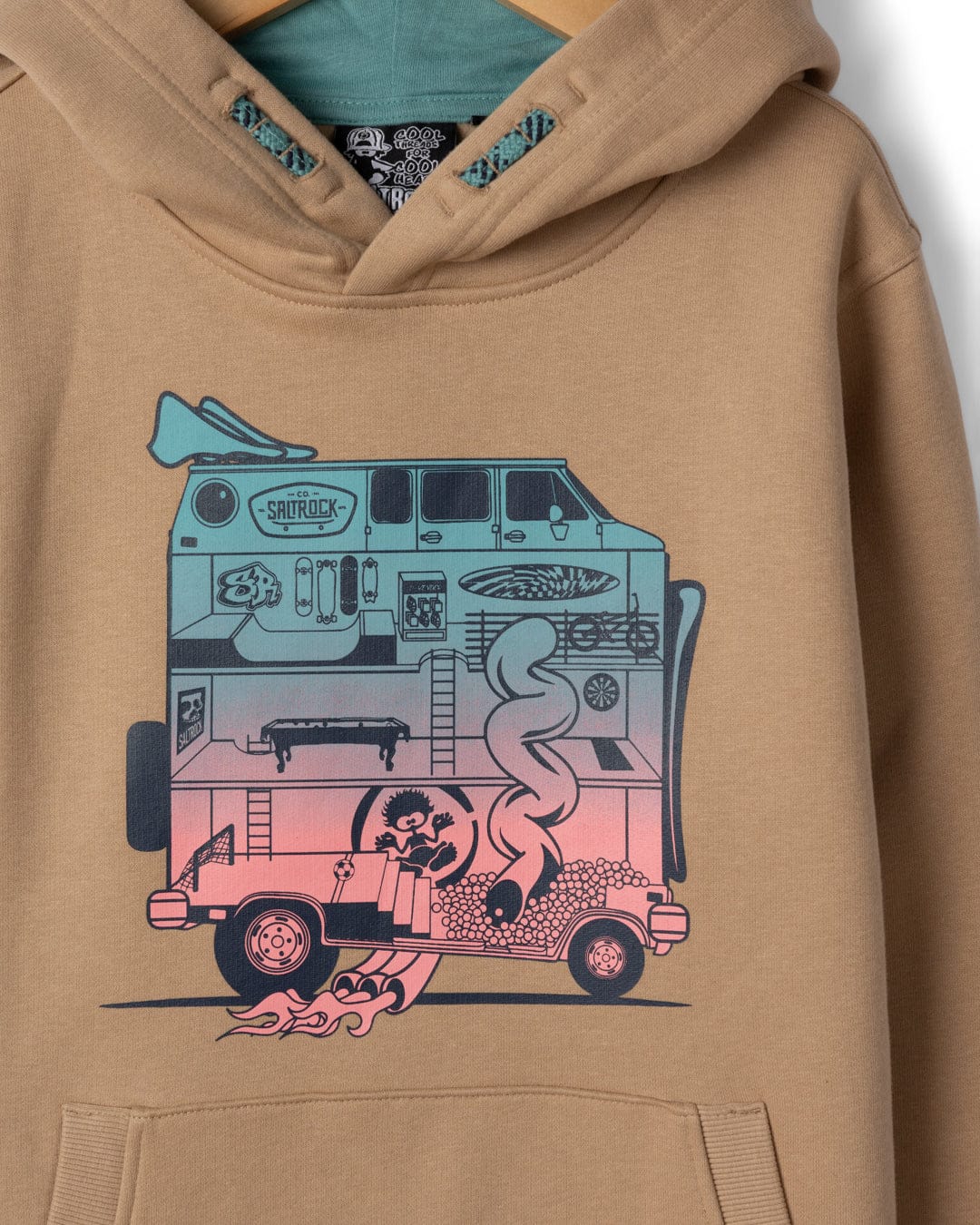 Dream Camper - Kids Pop Hoodie - Beige