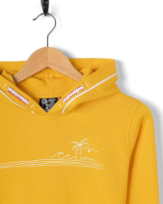 Ocean Stripe - Kids Pop Hoodie - Yellow