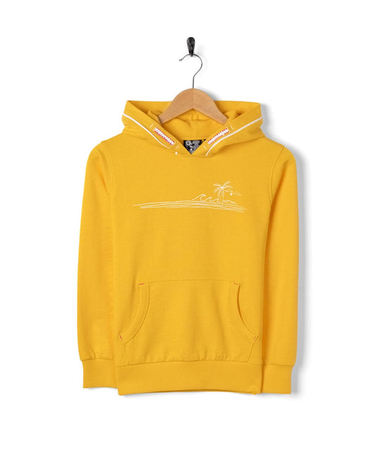 Ocean Stripe - Kids Pop Hoodie - Yellow