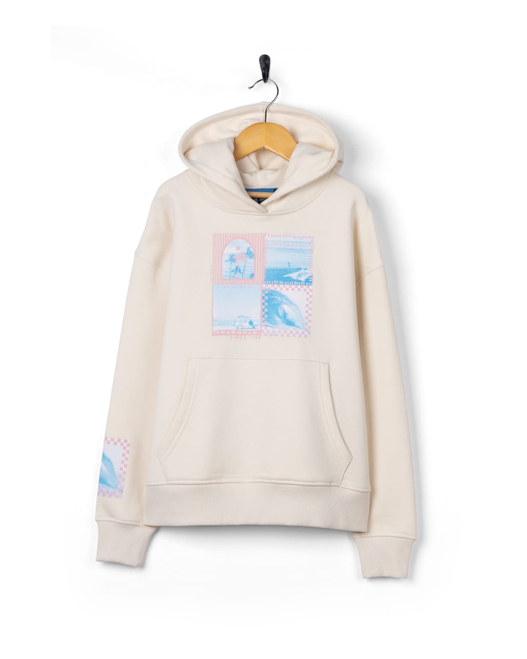 Offshore Kids Oversized Pop Hoodie in Cream