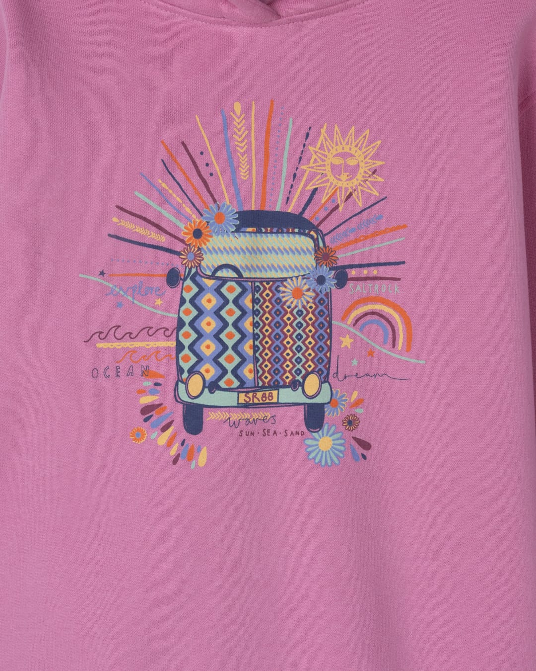Patchwork Camper - Pop Hood - PINK