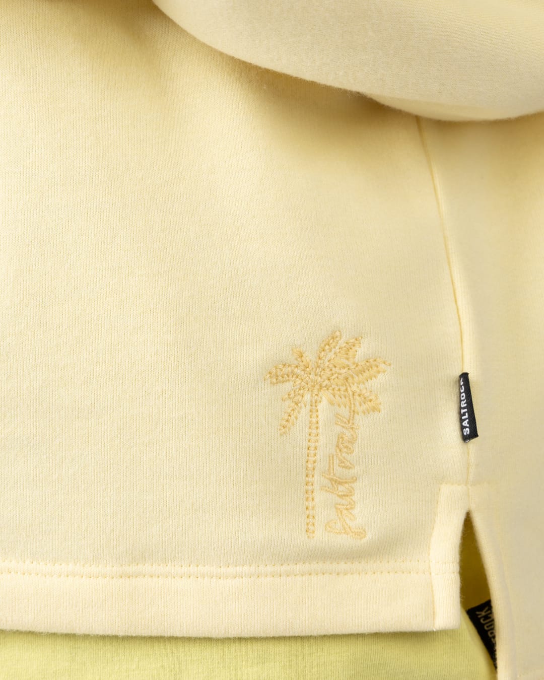 Delilah Womens Pop Hoodie in Light Yellow