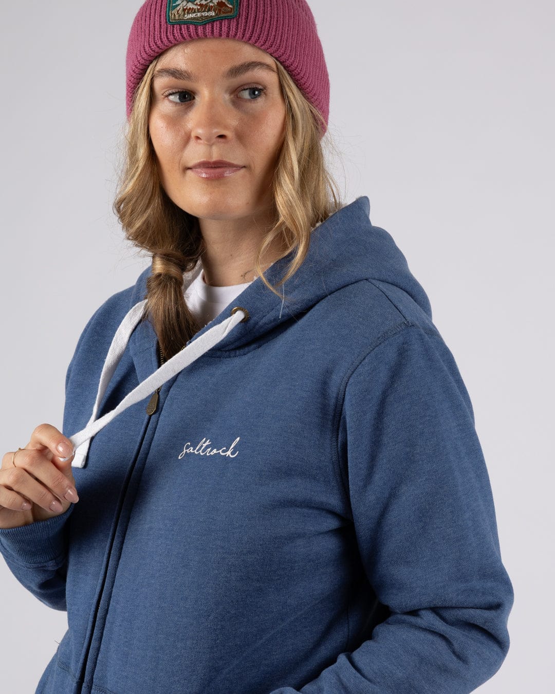 Velator - Womens Borg Lined Hoodie - Navy