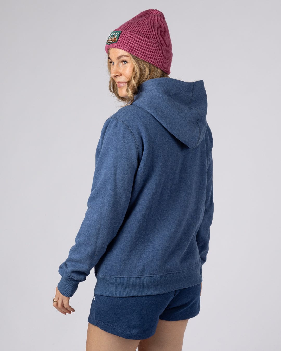Velator - Womens Borg Lined Hoodie - Navy