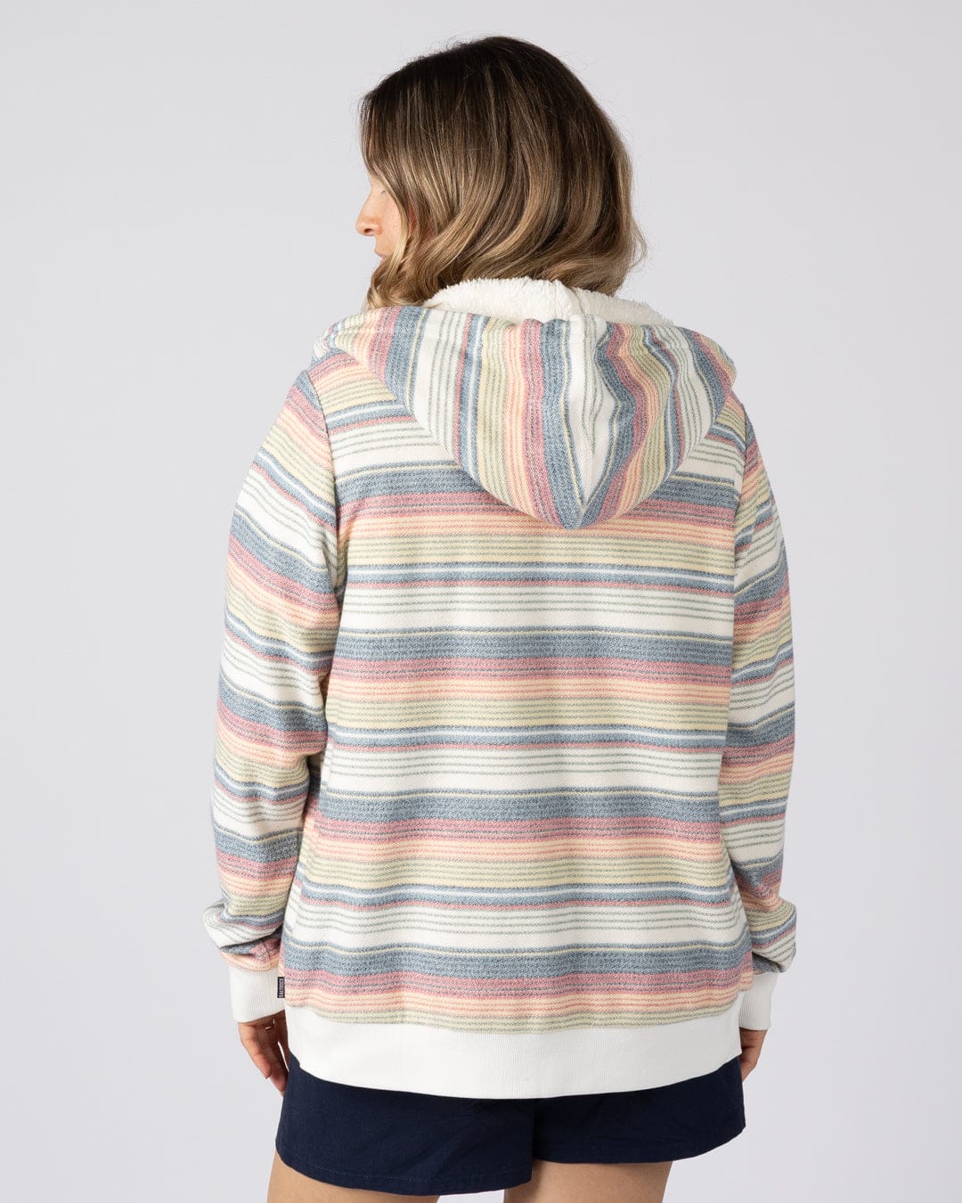 Delen  Womens Lined Hoodie in Multi