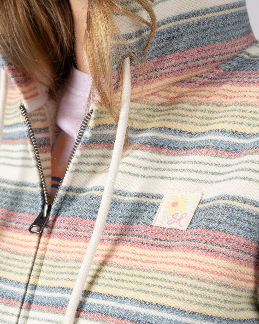 Delen  Womens Lined Hoodie in Multi