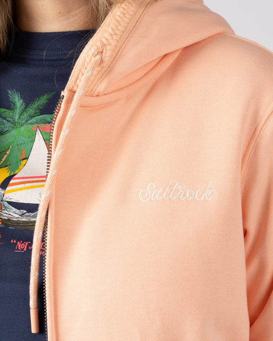 Tamsin - Womens Borg Lined Hoodie - Light Pink