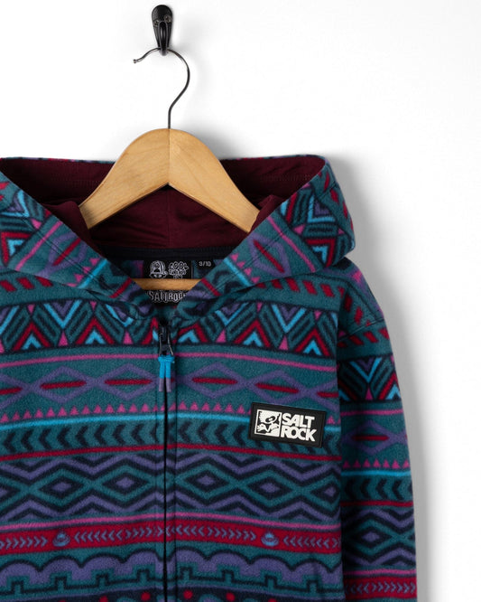 Treehouse  - Kids Microfibre Zip Fleece - Multi