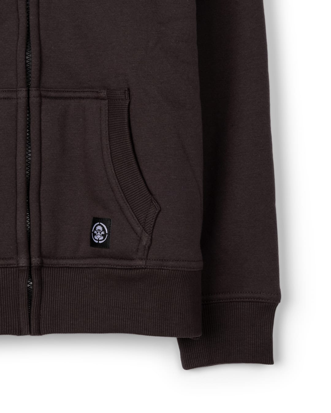 Tiger Target Kids Borg Lined Hoodie in Dark Grey
