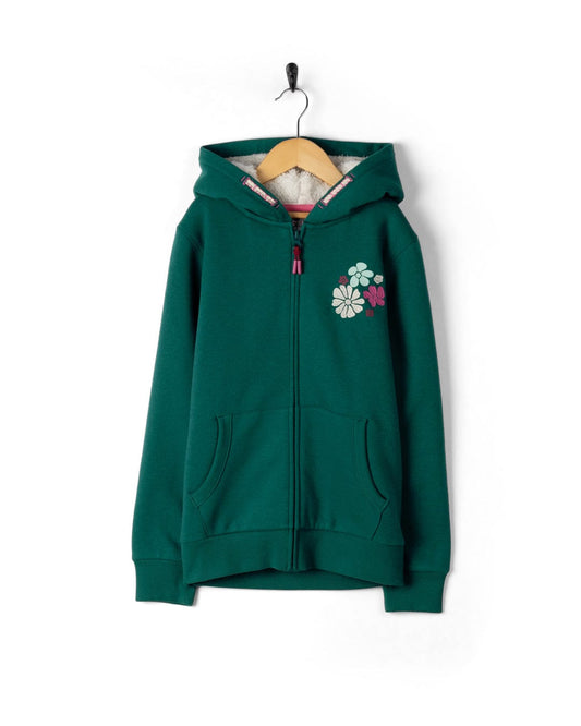 Bloom - Kids Borg Lined Hoodie - Teal