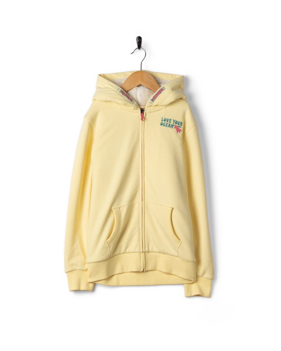 Sun Daze - Kids Lined Hoodie - Light Yellow