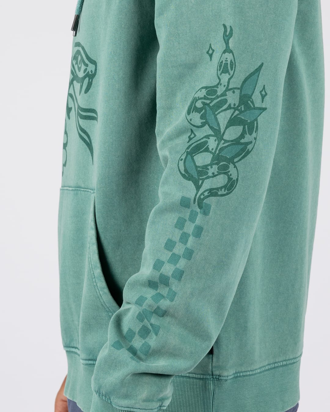 Yesterday's Youth Mens Pop Hoodie in Green