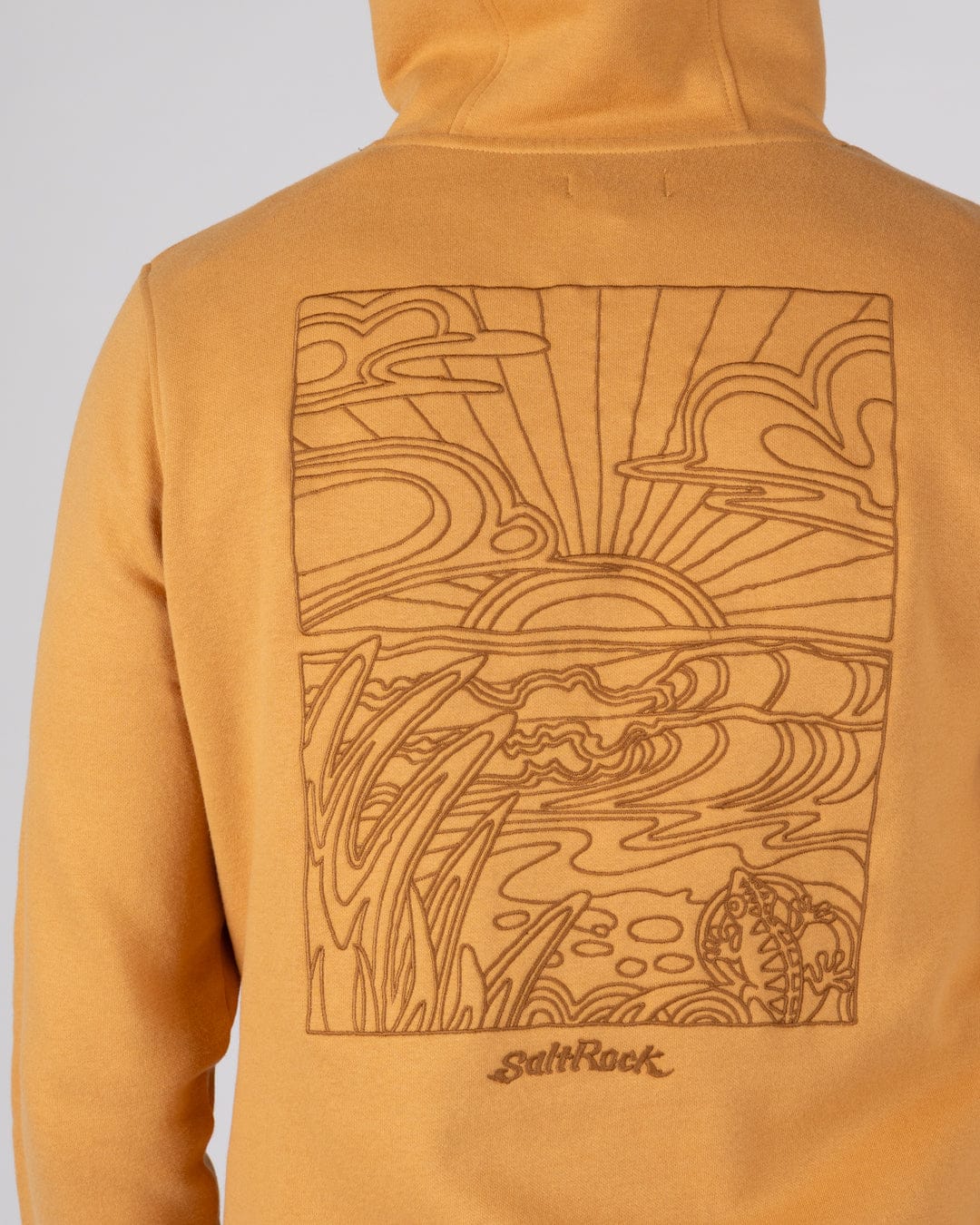 Open Finals Linear Mens Pop Hoodie in Yellow