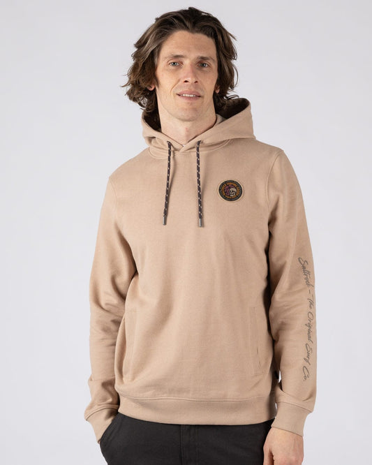 Trail Slogan - Men's Pop Hoodie - Beige