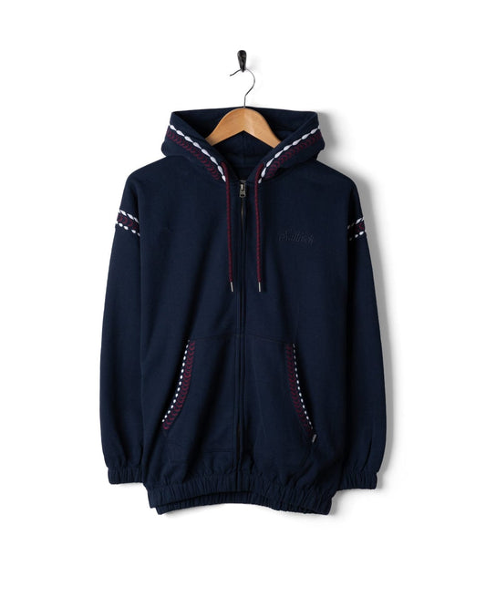 Auden - Womens Oversized Zip Hoodie - Blue