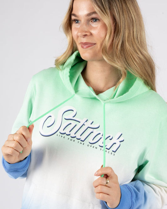 Trader Triple - Womens Pop Hoodie - Green