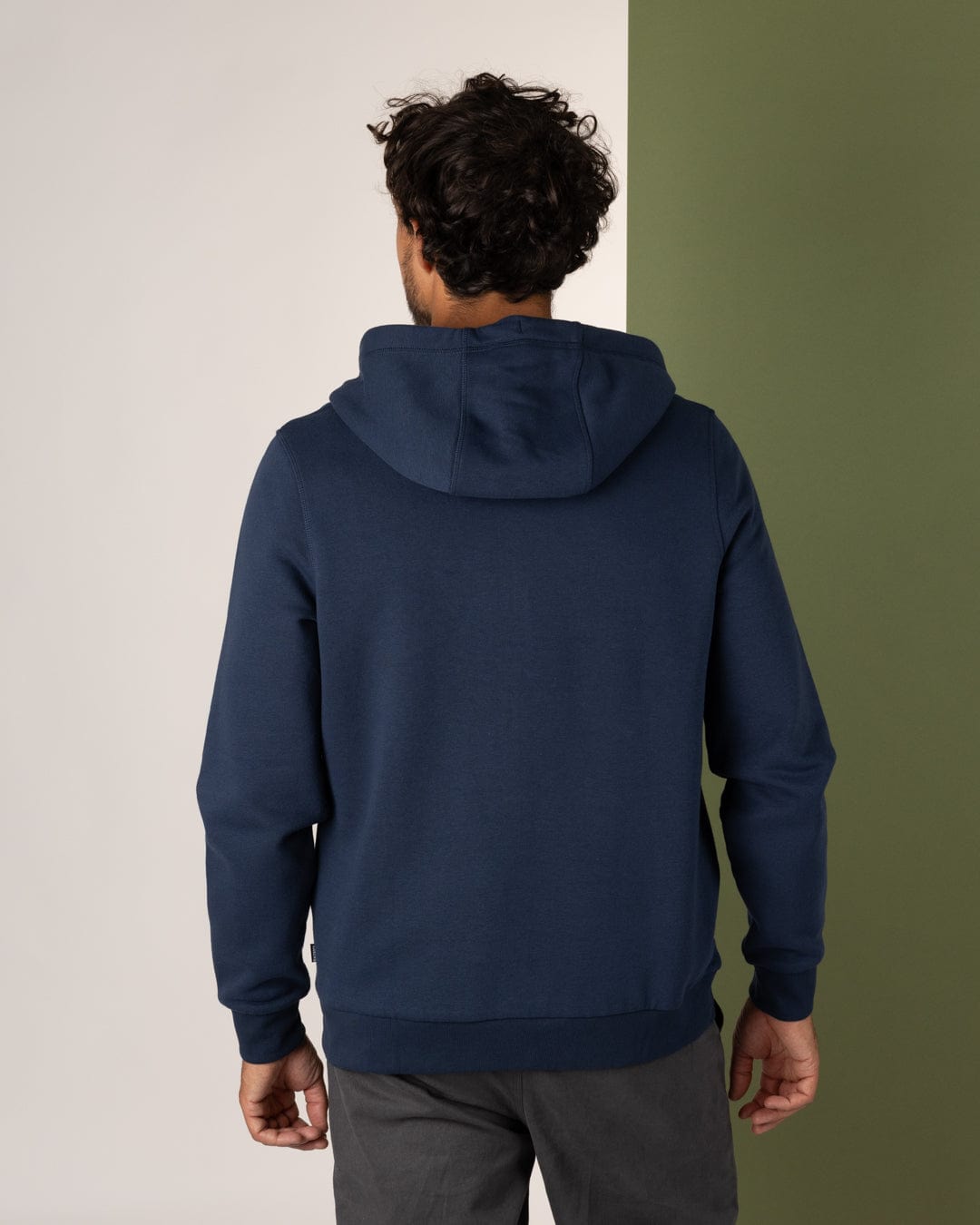 Pitcher Applique - Mens Zip Hoodie - Blue