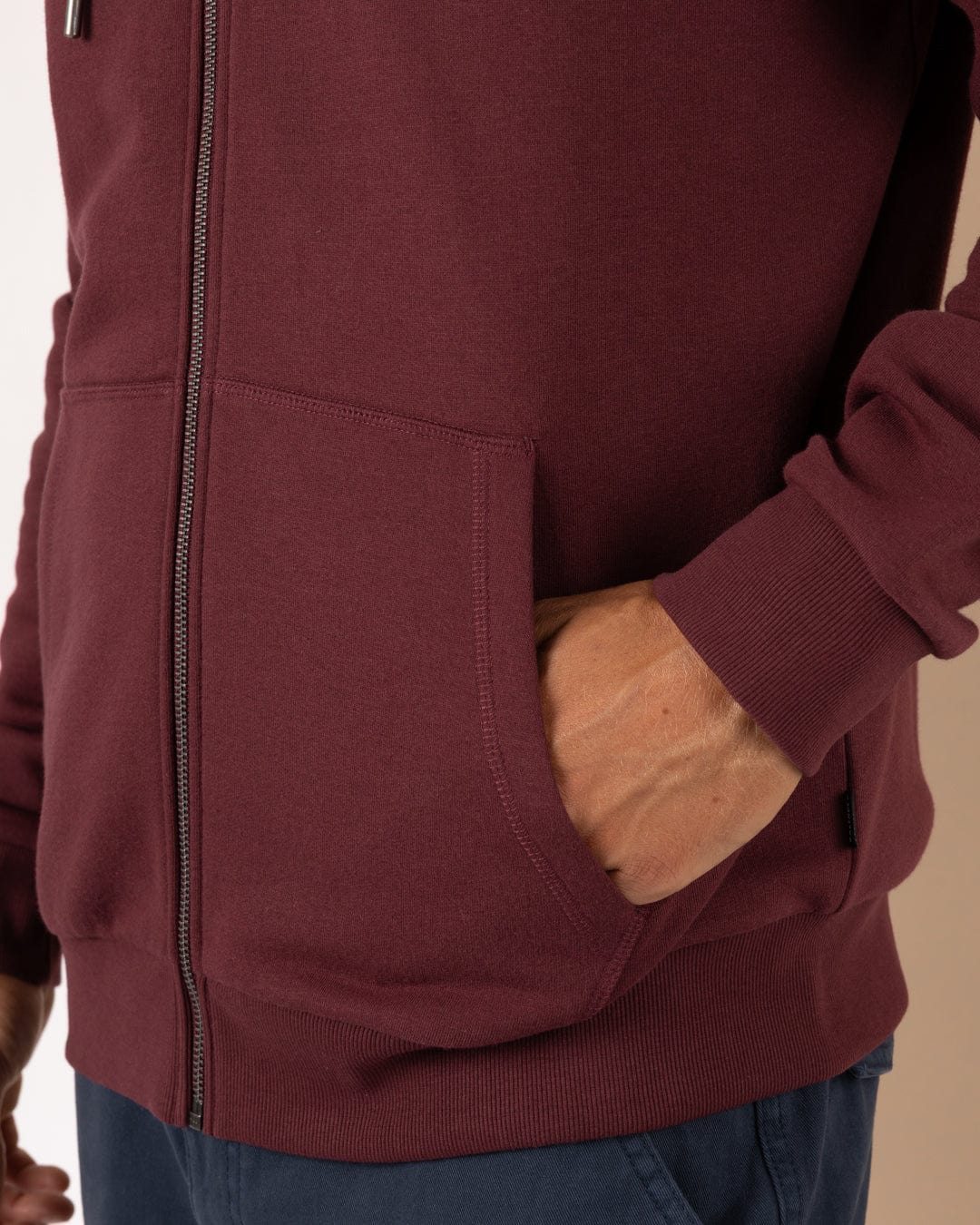 Uplands - Mens Zip Hoodie - Purple