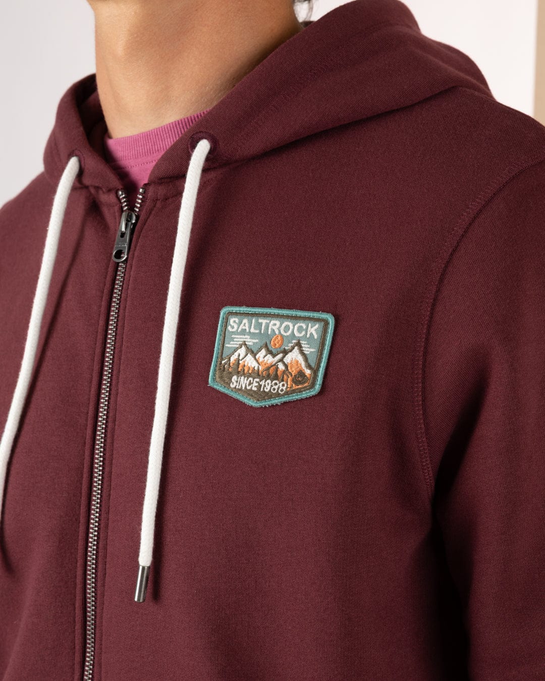 Uplands - Mens Zip Hoodie - Purple