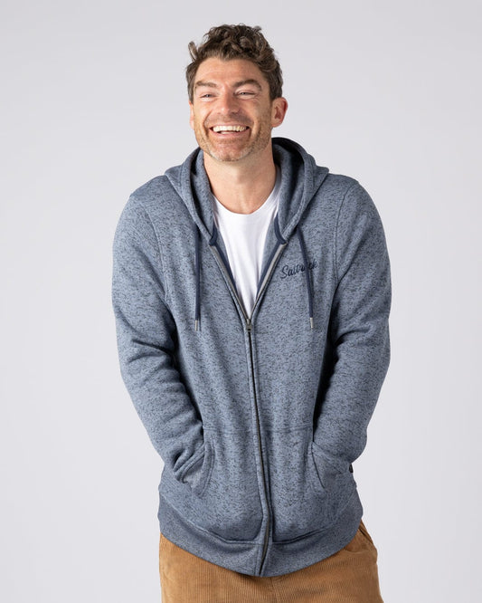 Levis Mens Water Resistant Zip Hoodie in Blue