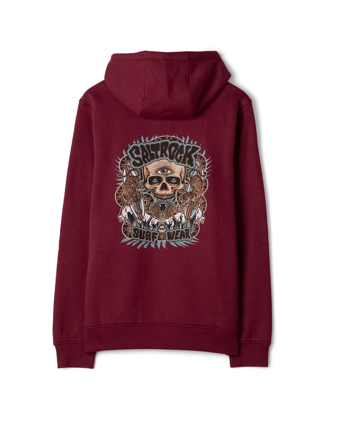 Wild Surf Mens Zip Hoodie in Red