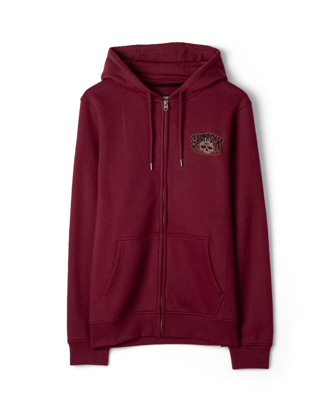 Wild Surf Mens Zip Hoodie in Red