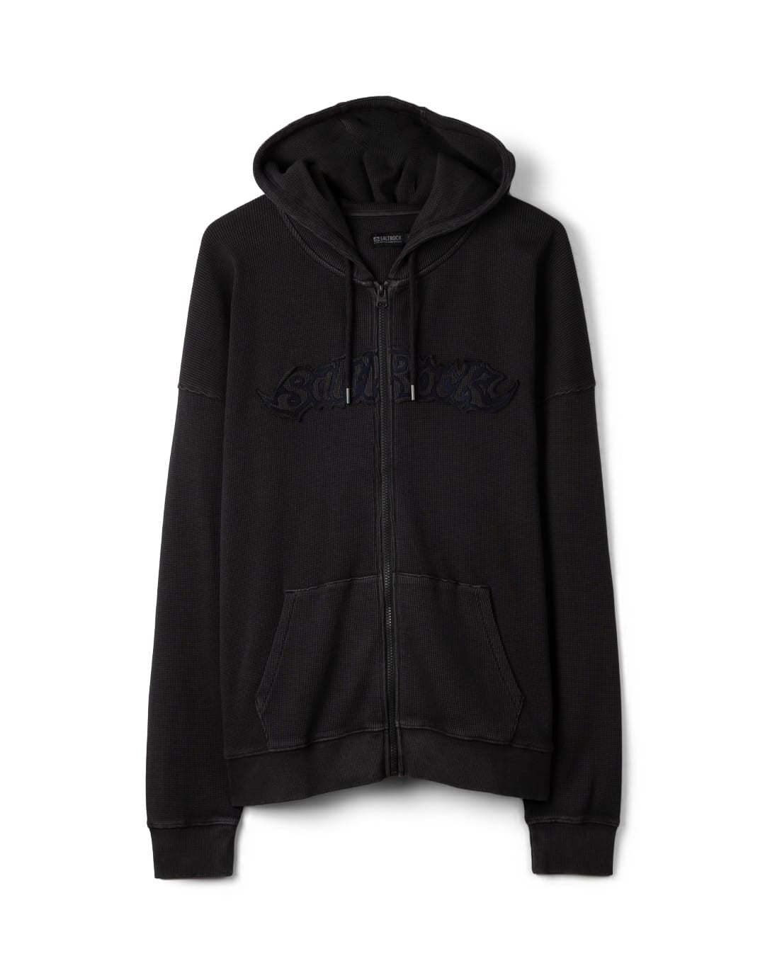 Heritage Logo Mens Oversized Zip Hoodie in Grey