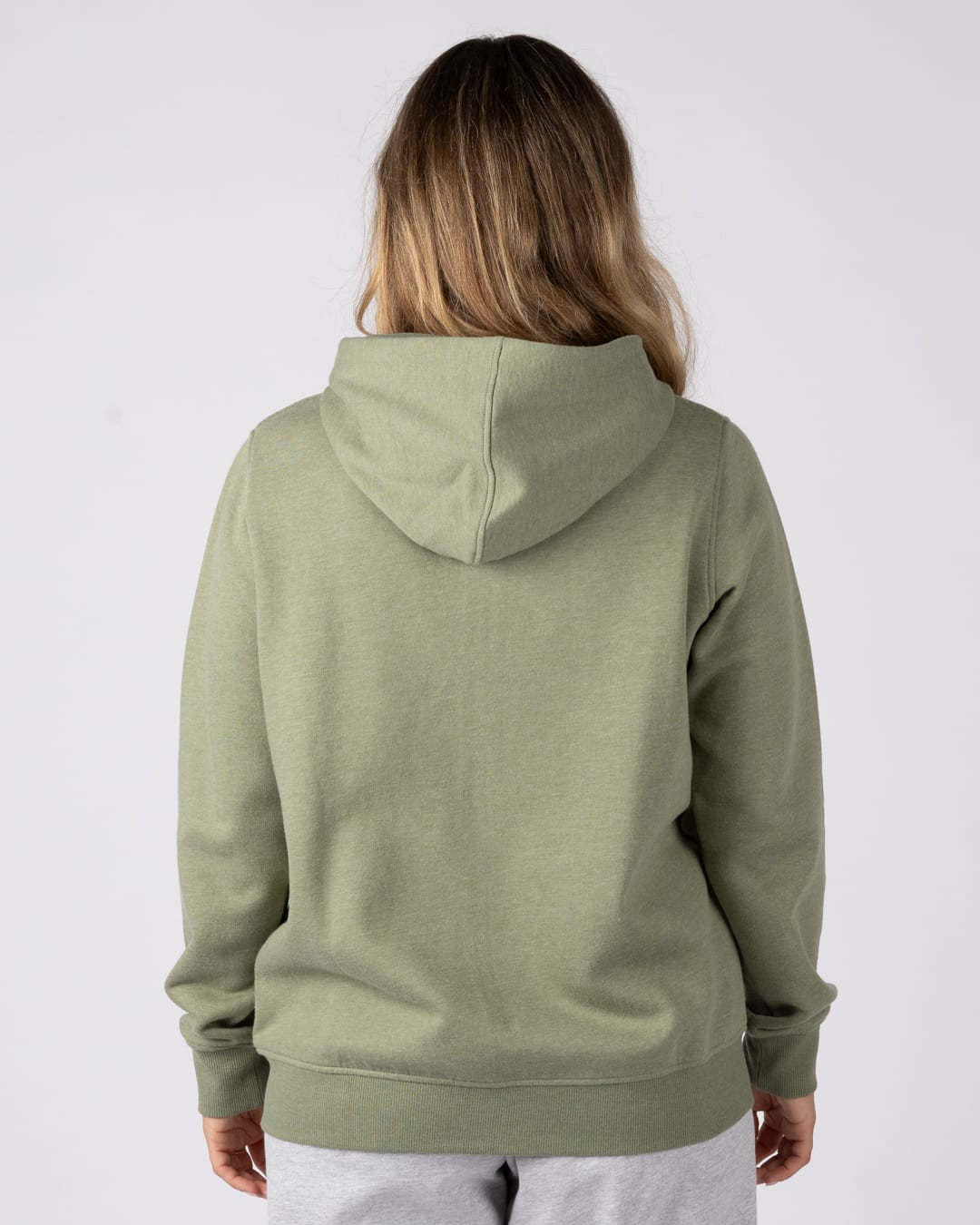 Essential Womens Zip Hoodie in Green