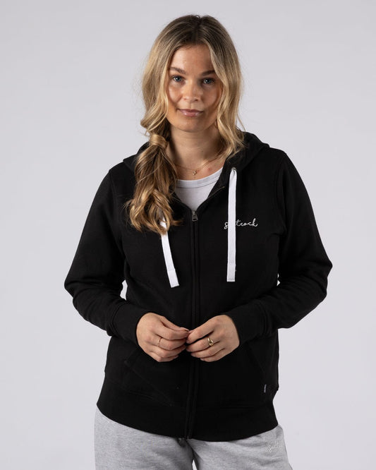 Velator - Womens Zip Hoodie - Black