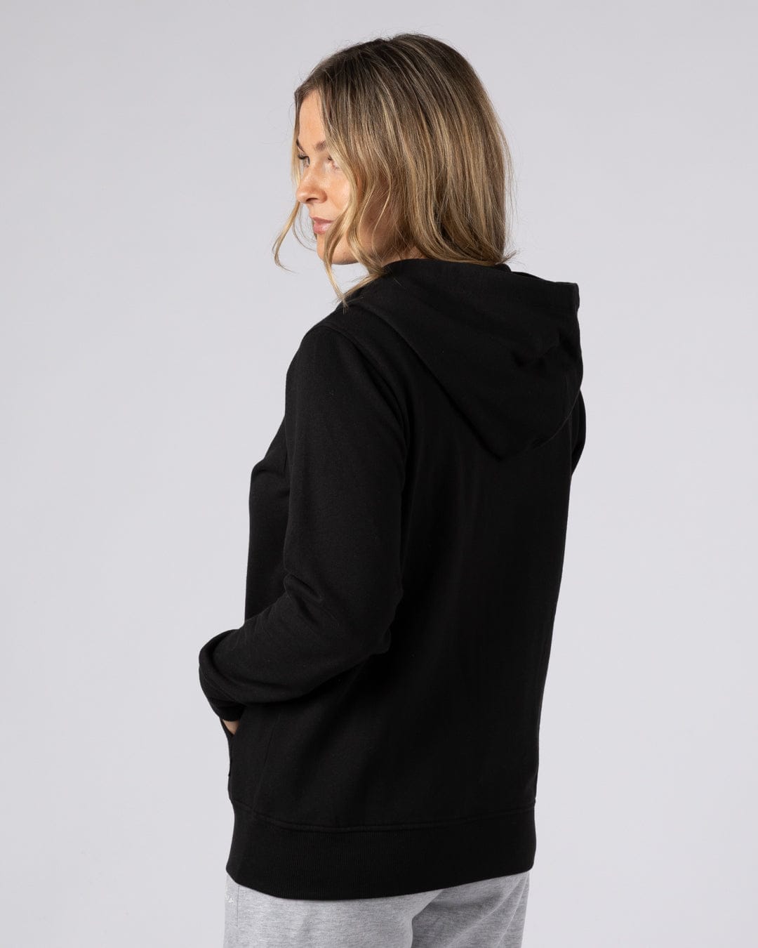 Velator - Womens Zip Hoodie - Black