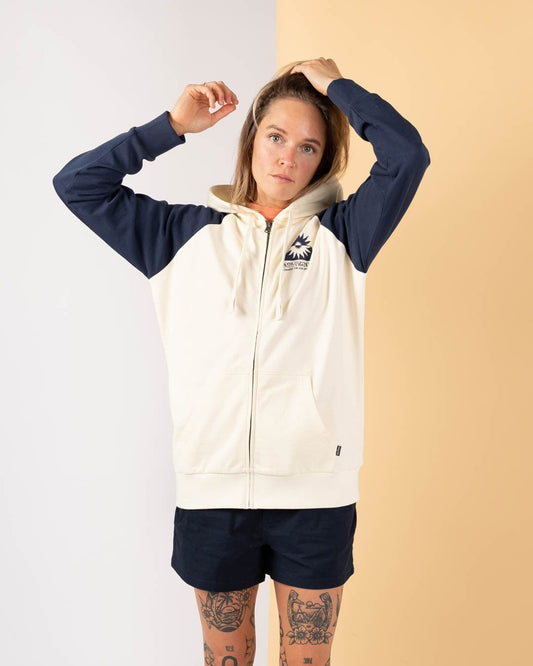 Roots - Womens Zip Hoodie - Cream