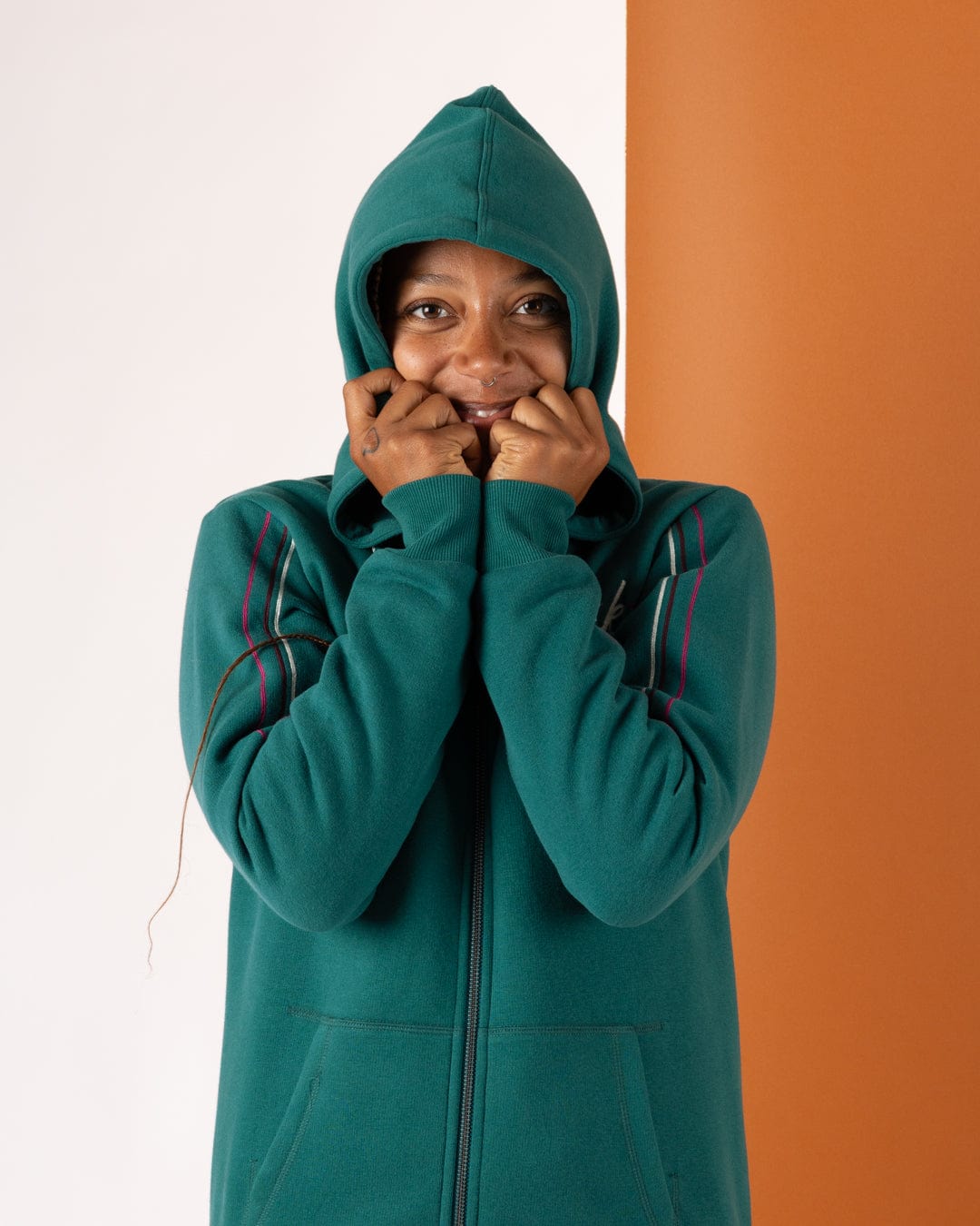Links - Womens Zip Hoodie - Teal