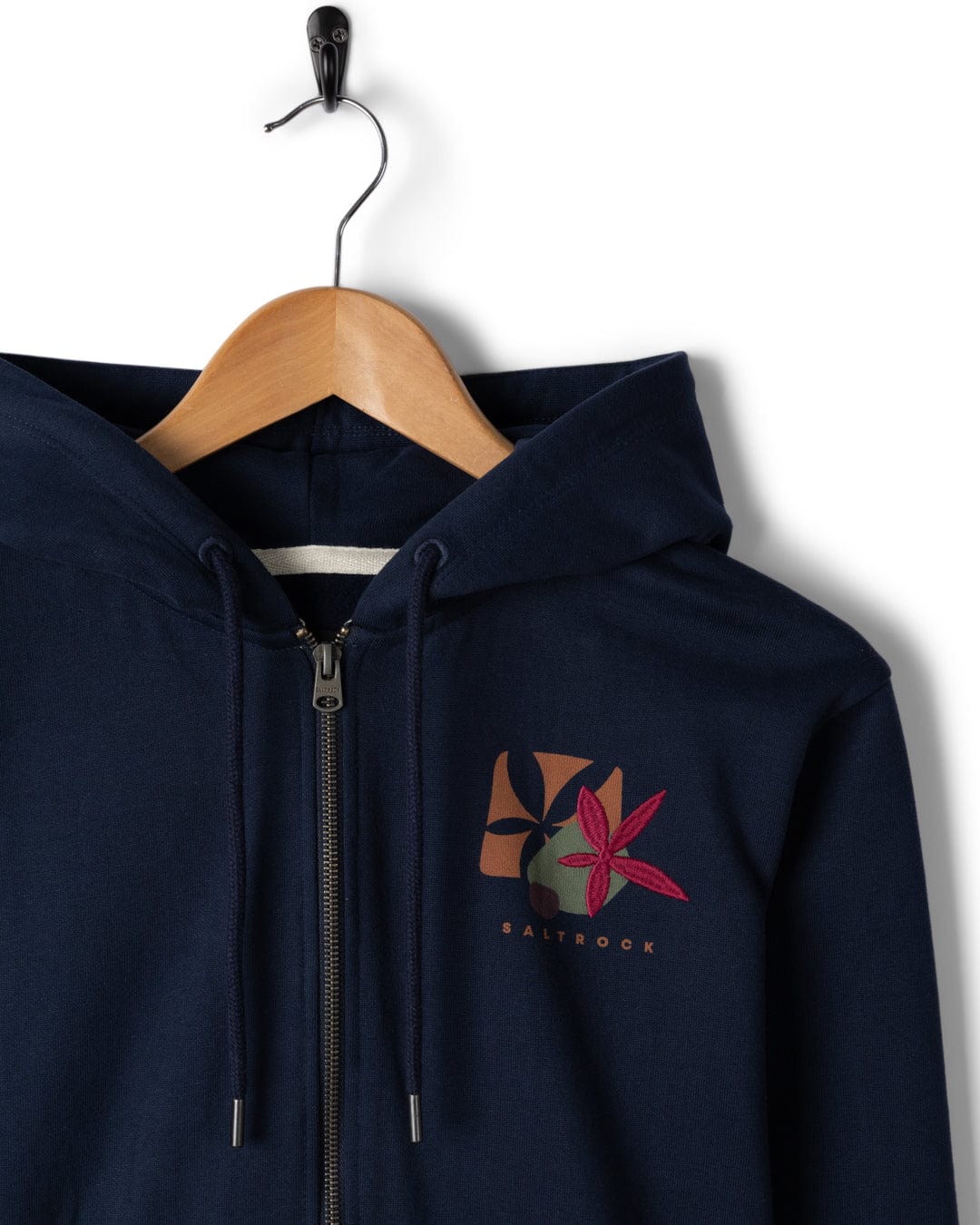 Balance Wild - Womens Zip Hoodie - Blue