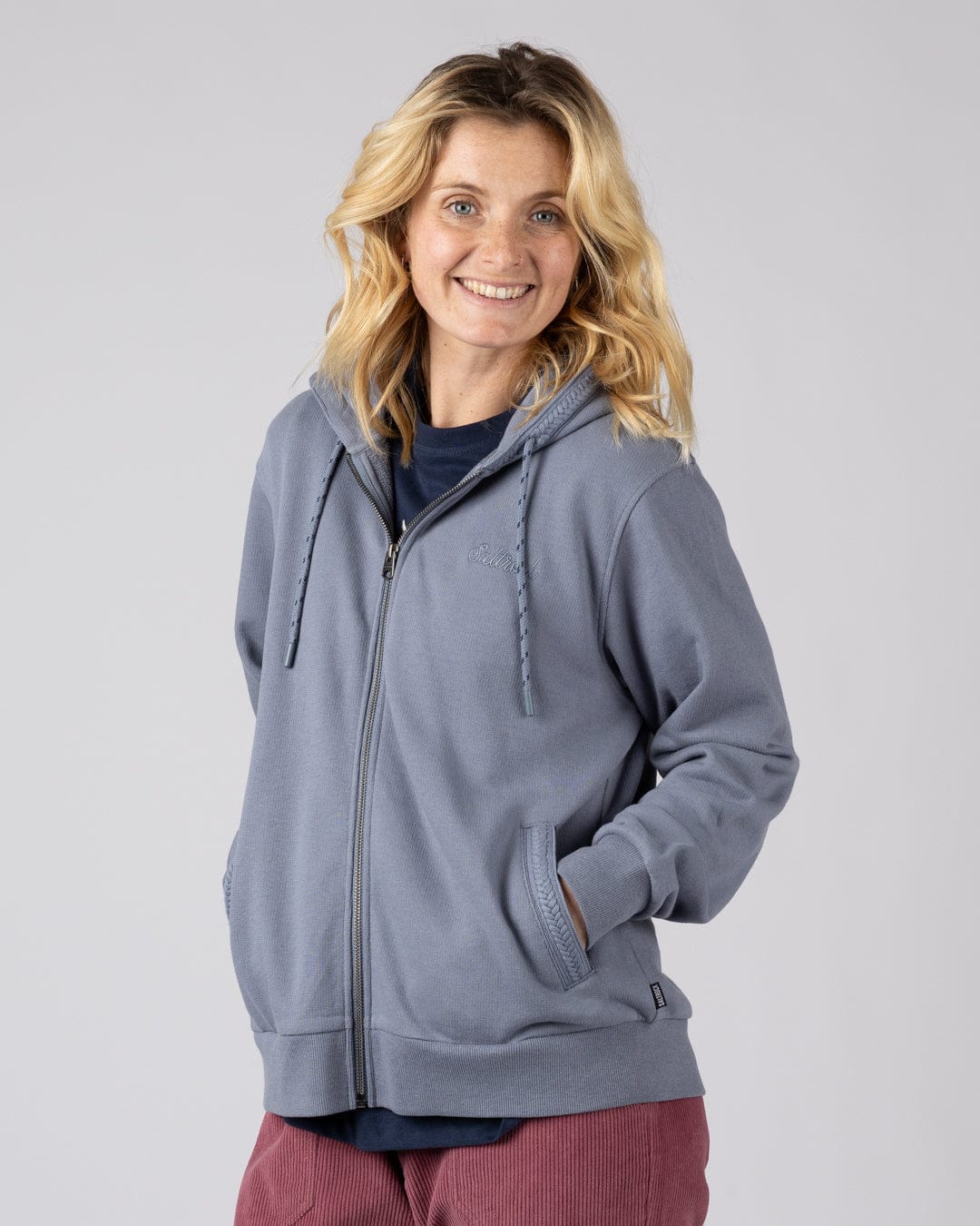 Nikka - Womens Zip Hoodie - Blue
