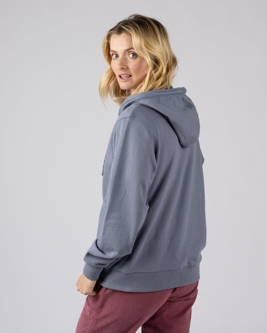 Nikka - Womens Zip Hoodie - Blue