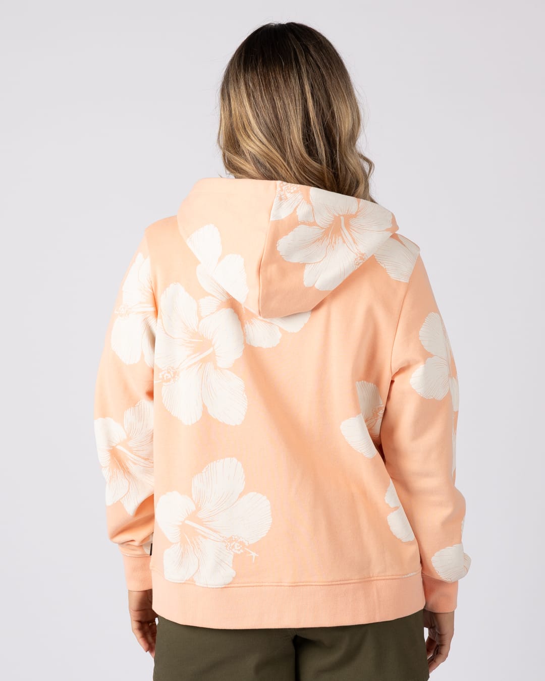 Mandarah Womens Zip Hoodie in Light Pink