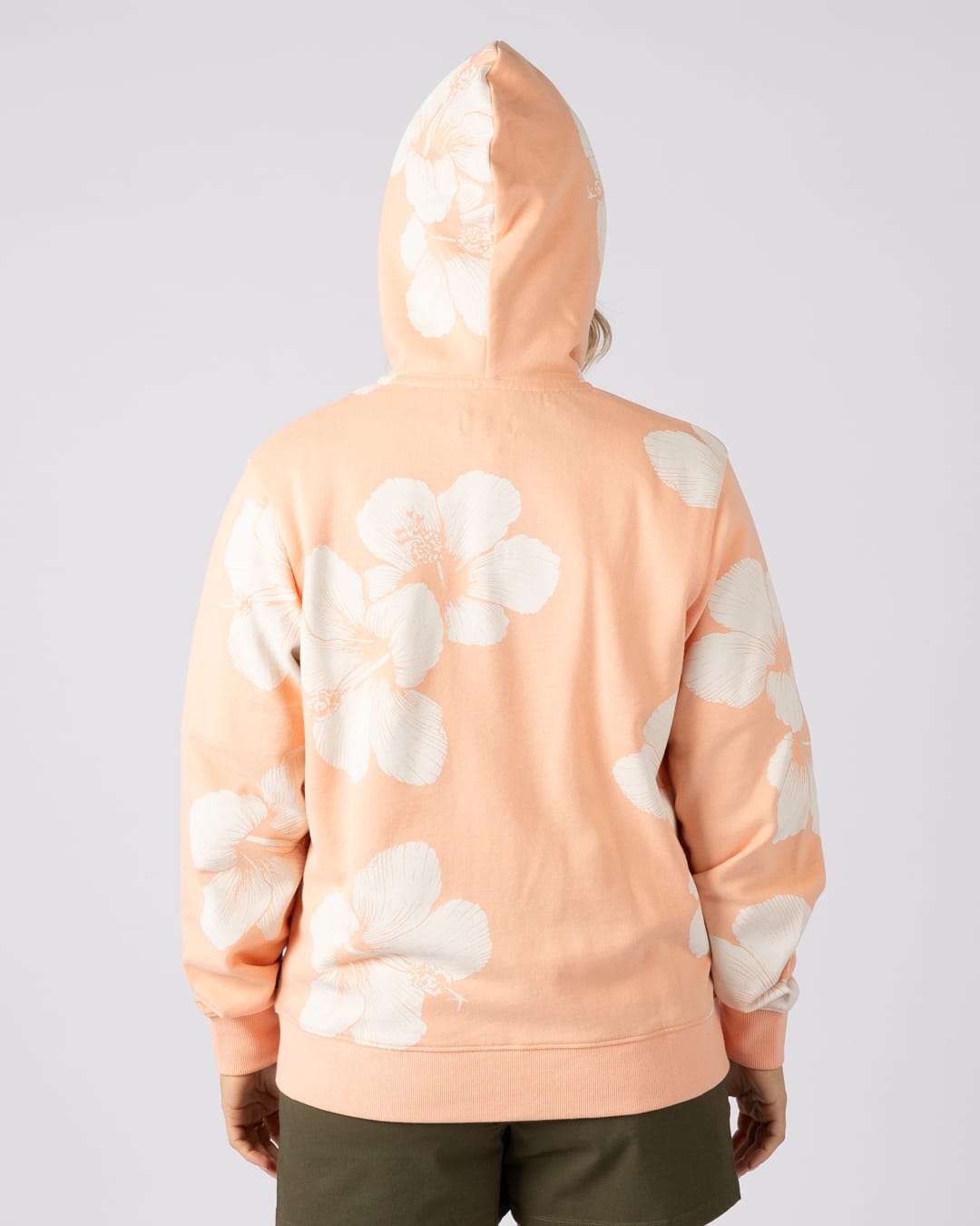 Mandarah Womens Zip Hoodie in Light Pink