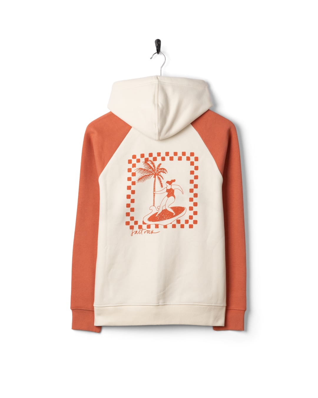 Waves For Days Women Zip Through Hoodie in Cream