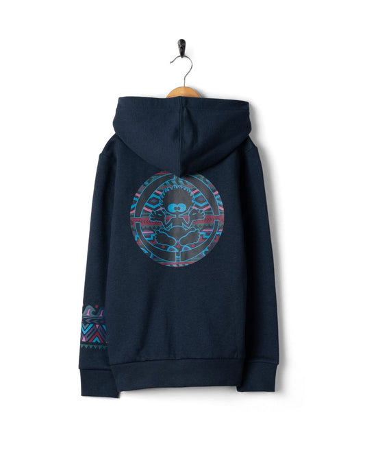 Treehouse Target Tok - Kids Zip Hoodie - Blue