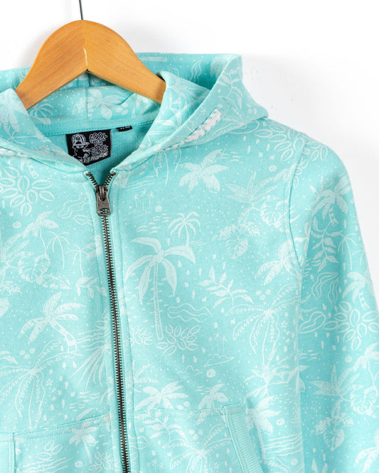 Acapulco - Kids Zip Hood - Turquoise