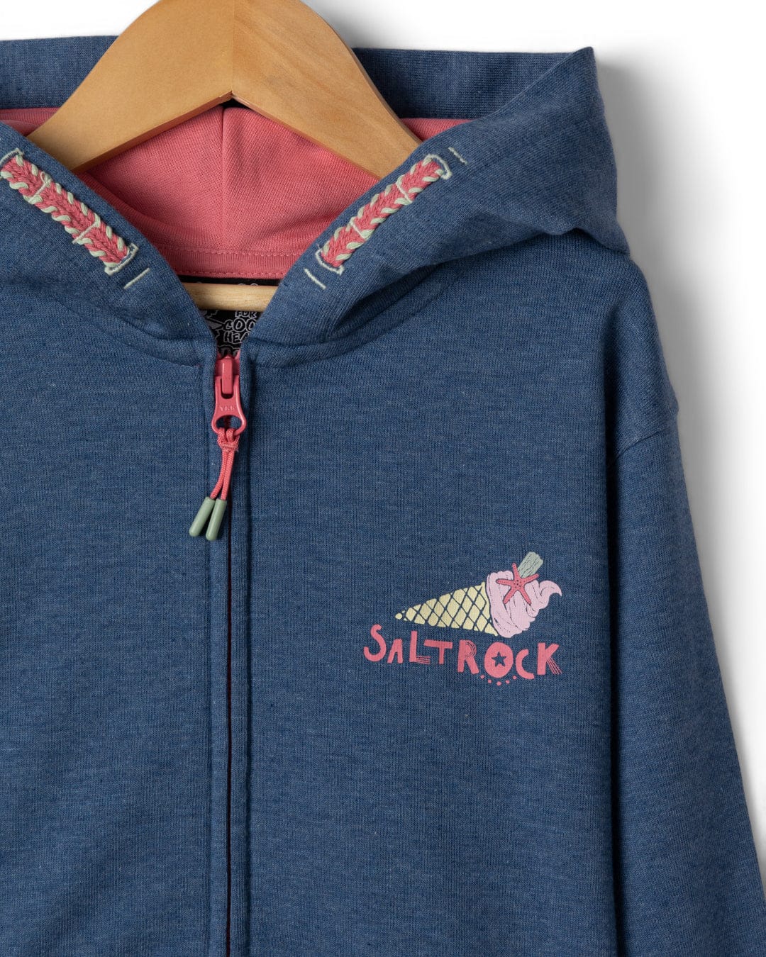 Scoop Kids Zip Hoodie in Blue