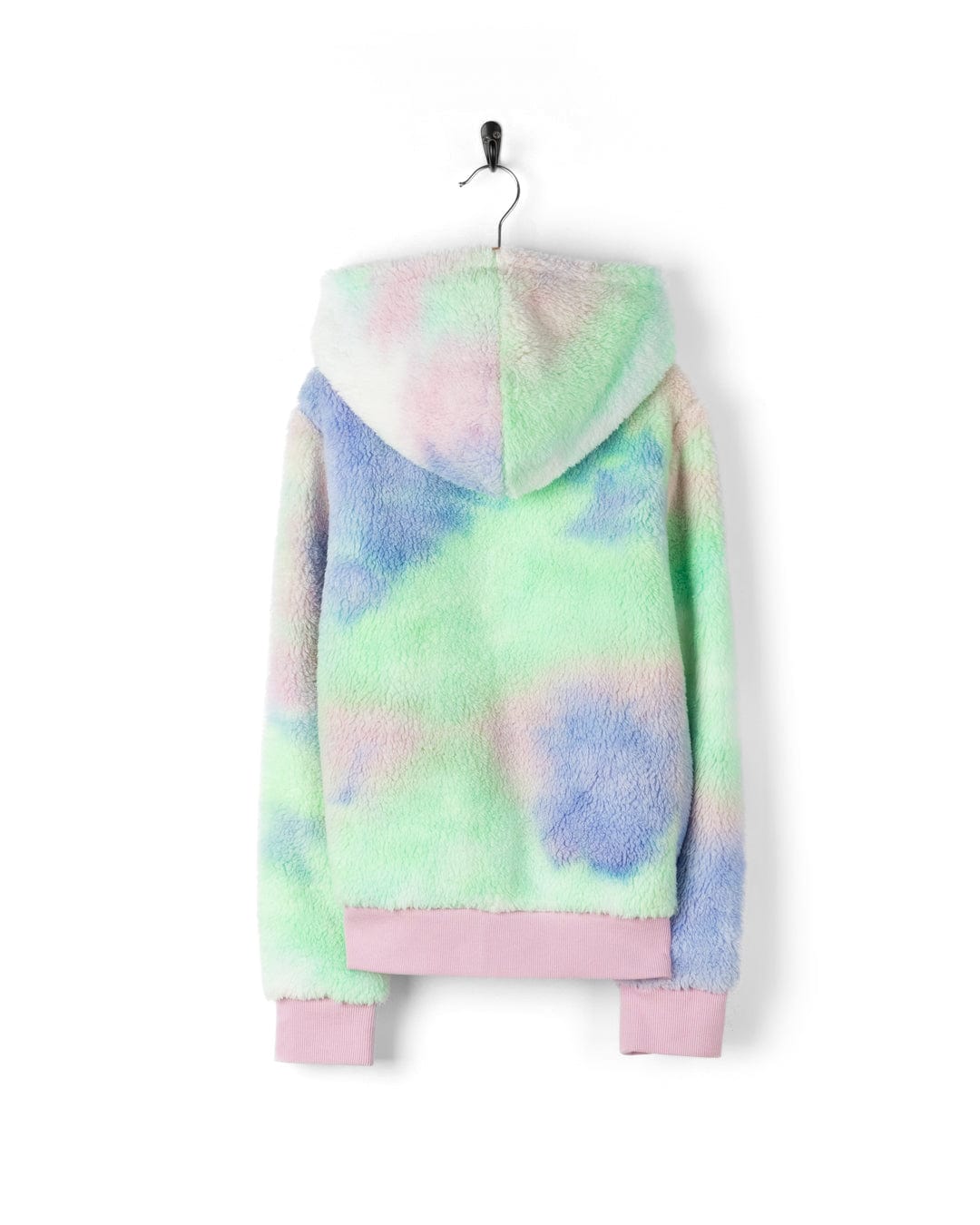 Kiki - Kids Pastel Zip Fleece - Tie Dye Purple/Green