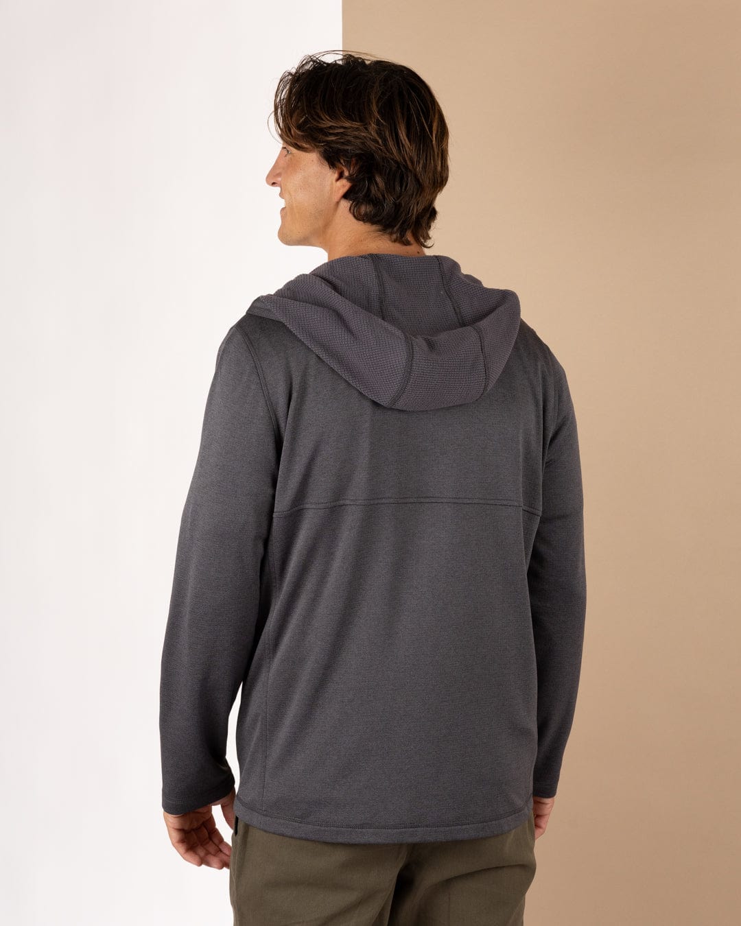 Eli - Mens Zip Hoodie - Dark Grey