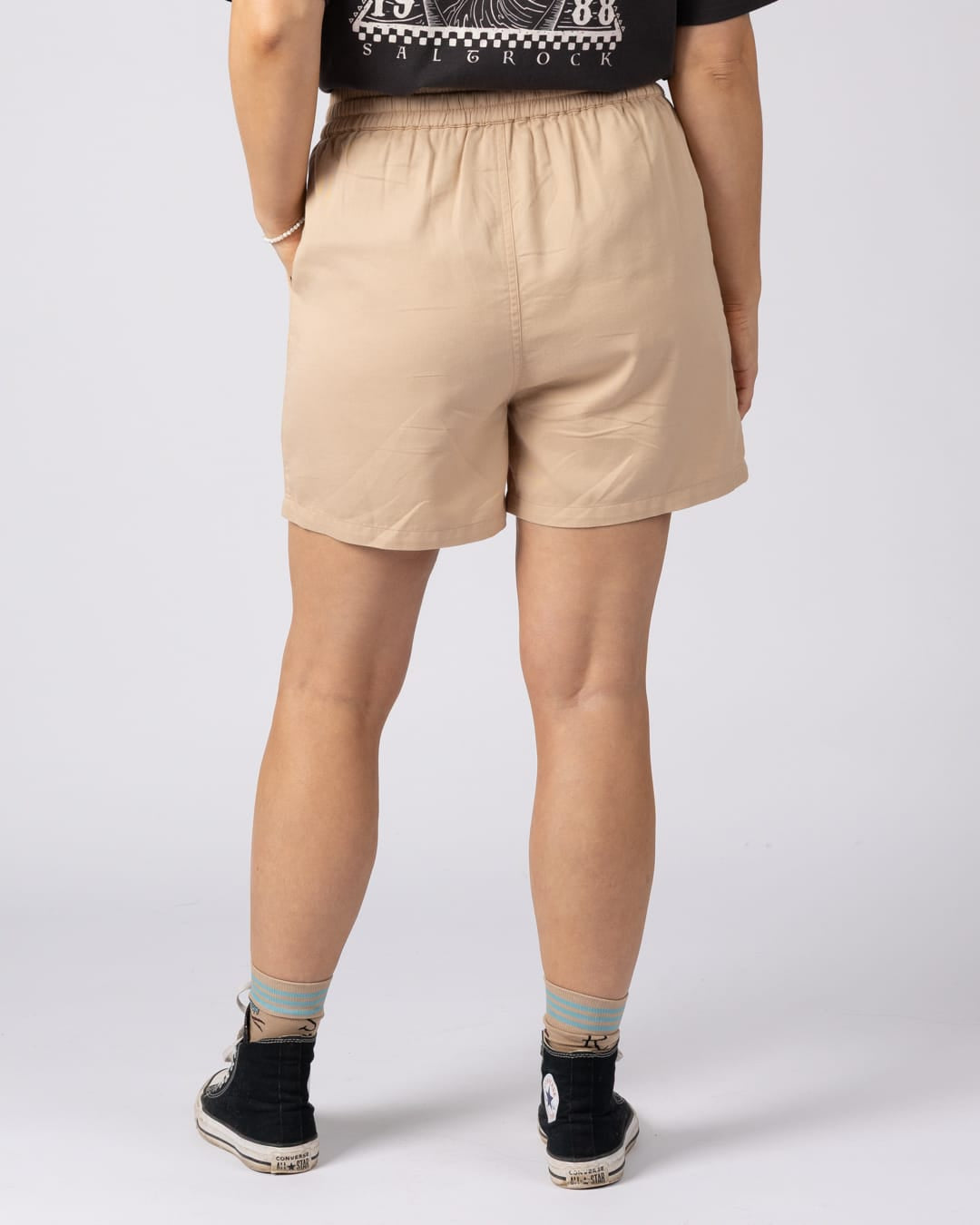 Lowen Womens Tencel Short in Beige