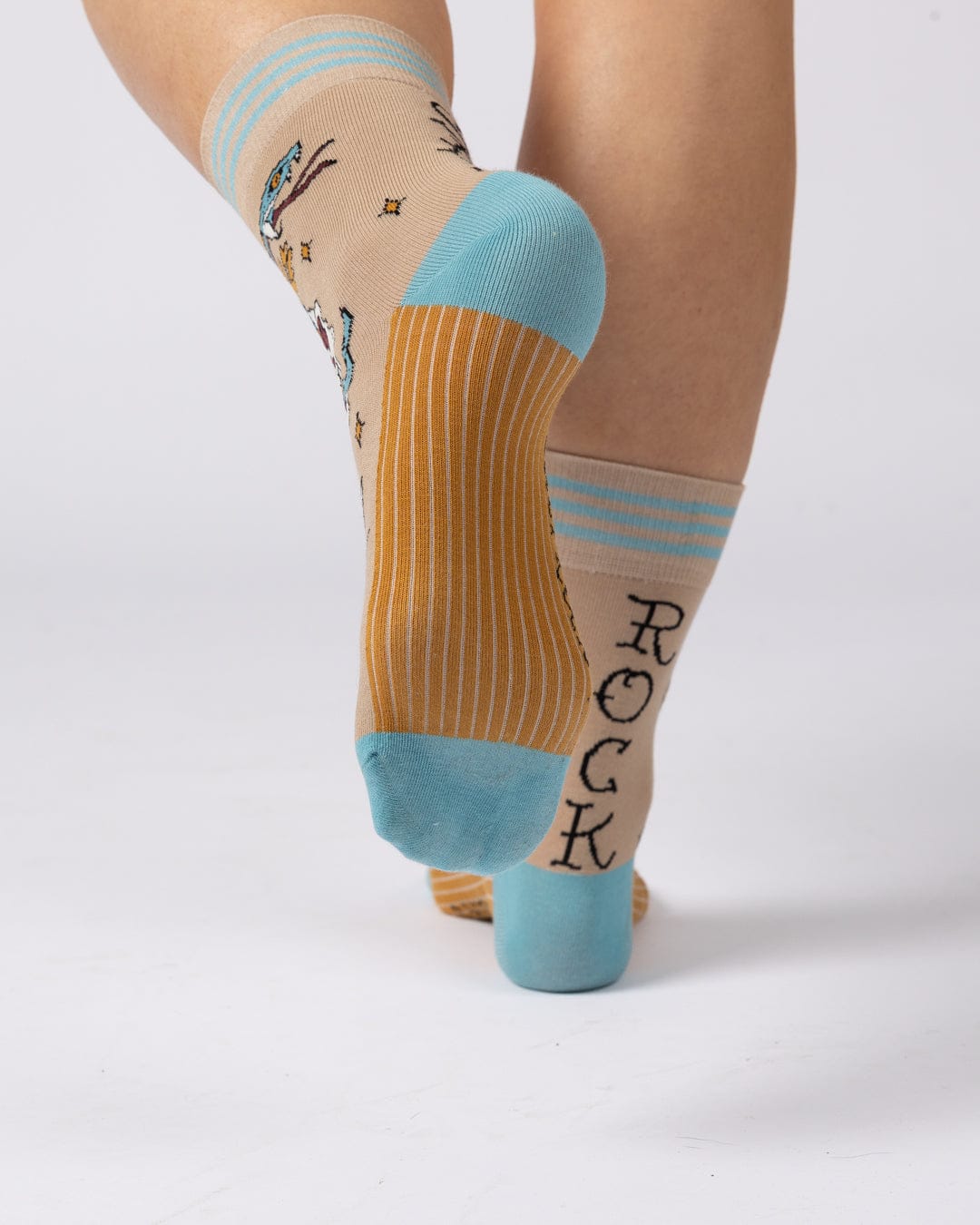 Yesterday's Youth Socks in Beige