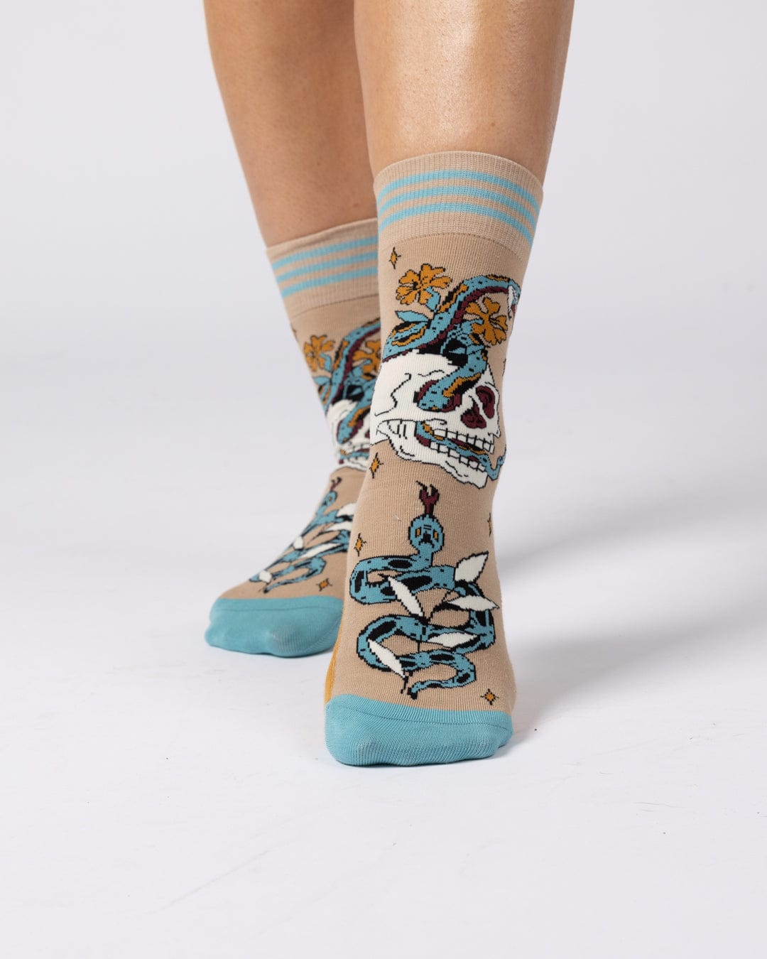 Yesterday's Youth Socks in Beige