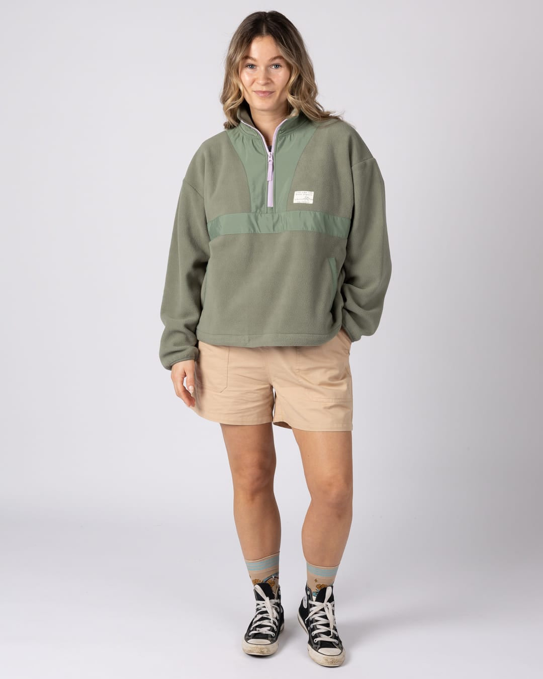 Lowen Womens Tencel Short in Beige
