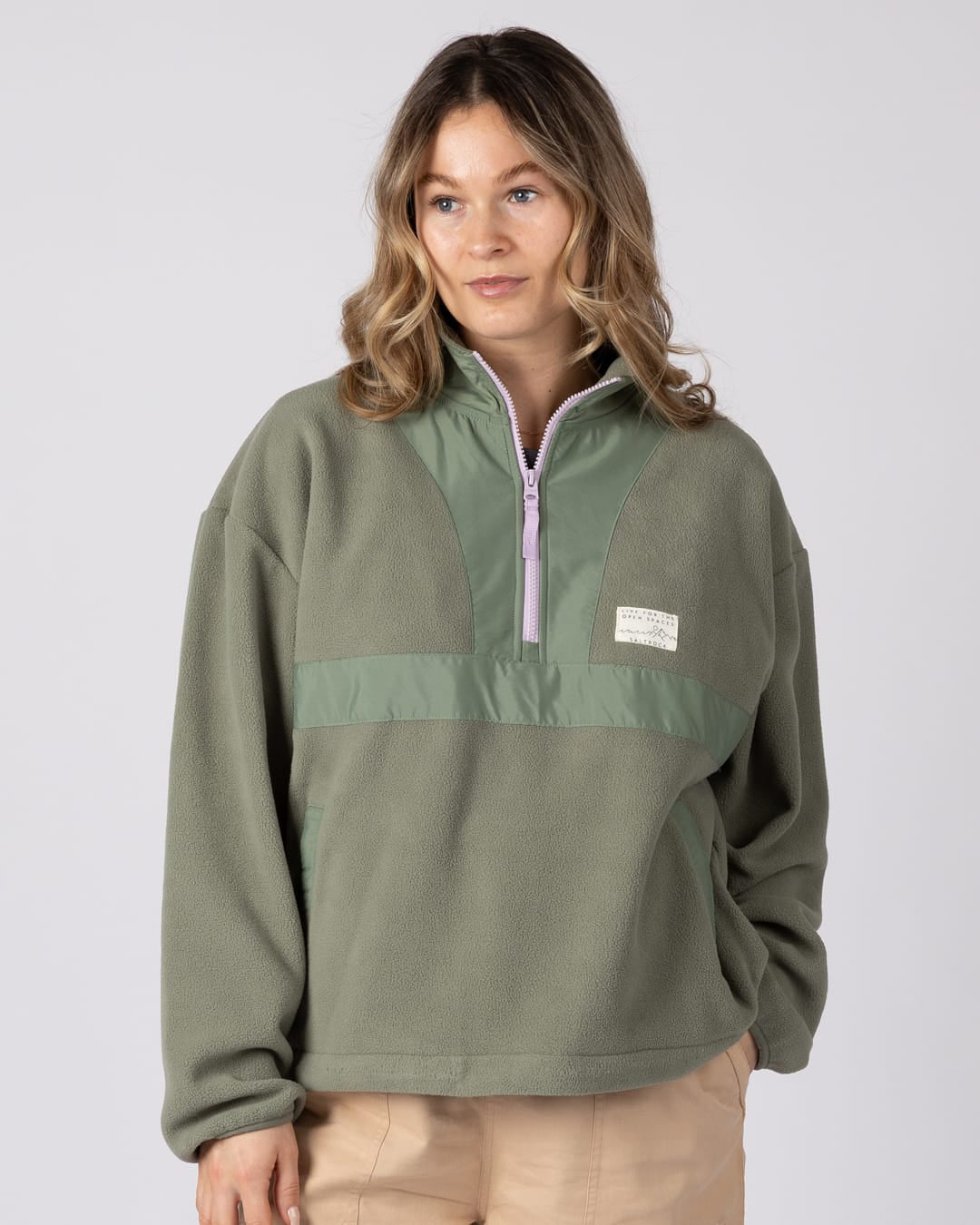 Jori Womens Oversized Fleece In Green